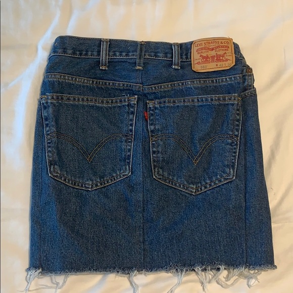 Urban Outfitters Redone Vintage Levi Skirt - Picture 2 of 3